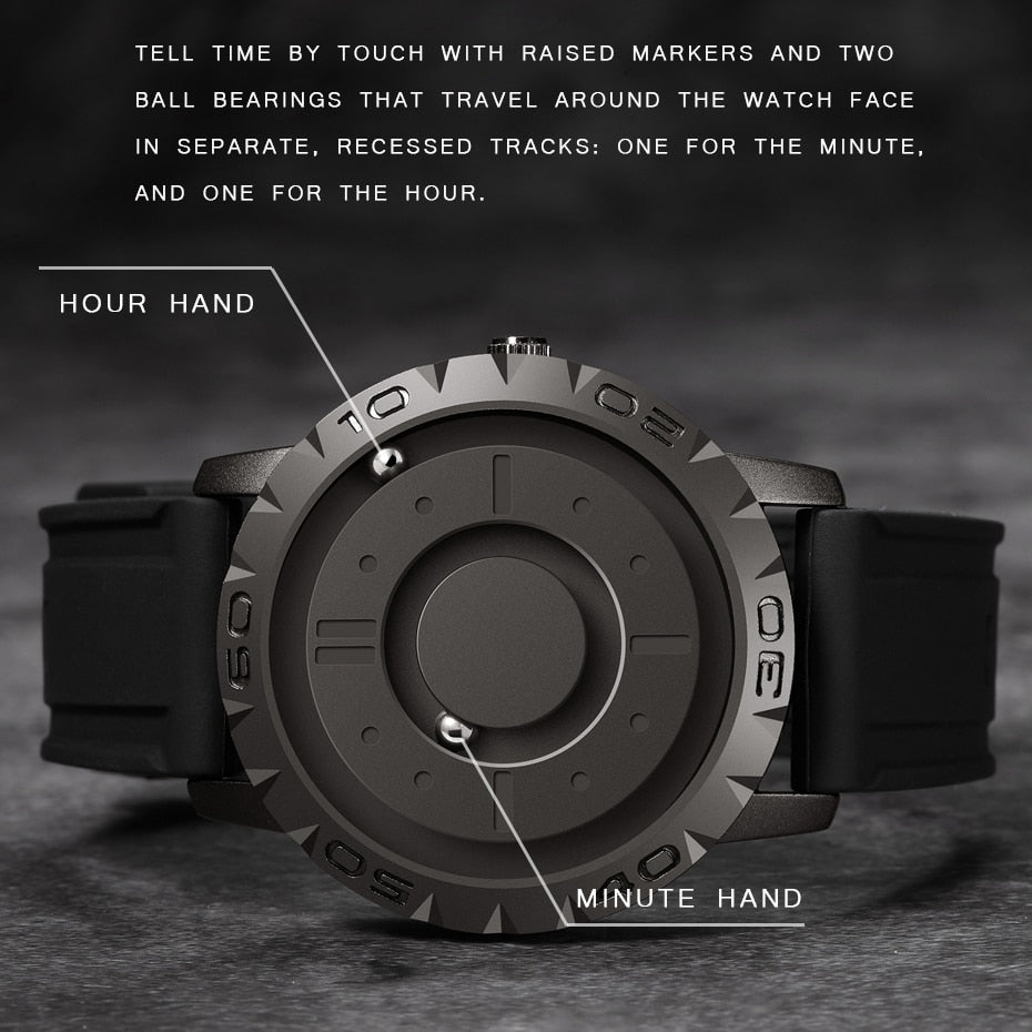 "Magnetic Roller" Timepiece